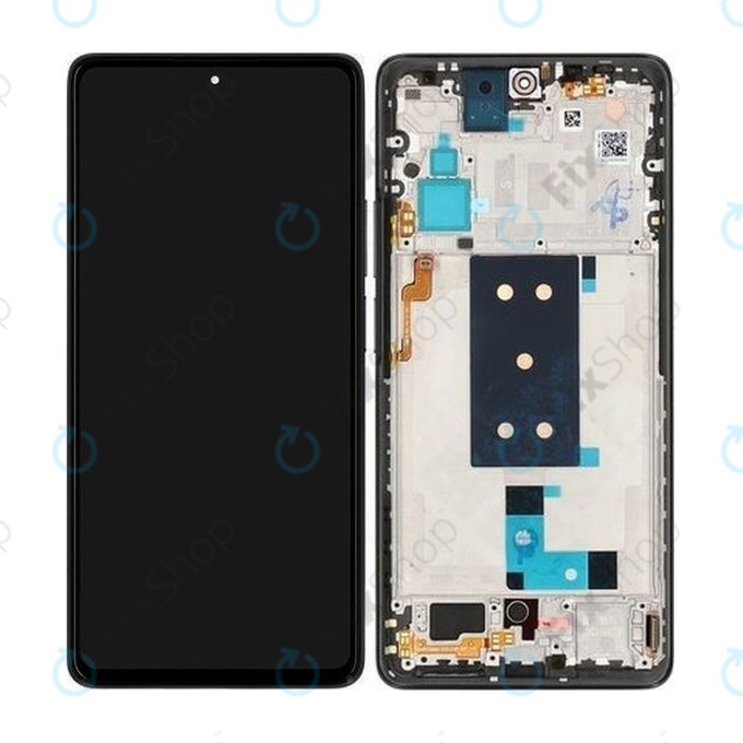 Xiaomi 11T, 11T Pro - LCD Kijelző + Érintőüveg + Keret (Black) OLED