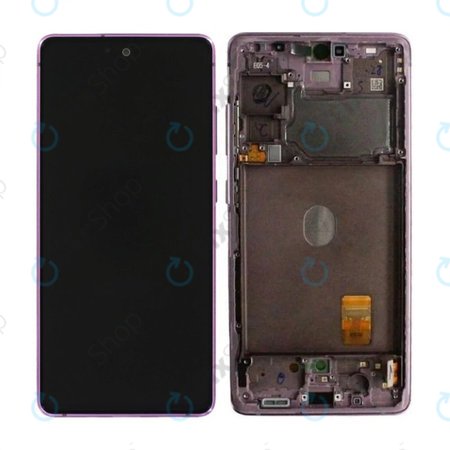 Samsung Galaxy S20 FE G780F - LCD Kijelző + Érintőüveg + Keret (Cloud Lavender) - GH82-24219C, GH82-24220C, GH82-31328C, GH82-31329C Genuine Service Pack