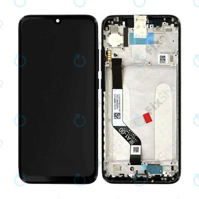 Xiaomi Redmi Note 7 M1901F7G M1901F7H - LCD Kijelző + Érintőüveg + Keret (White) - 560460002033 Genuine Service Pack