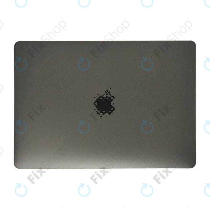 Apple MacBook Air 13" A1932 (2019) - LCD Kijelző + Előlapi Üveg + Fedőlap (Space Gray) Original Refurbished