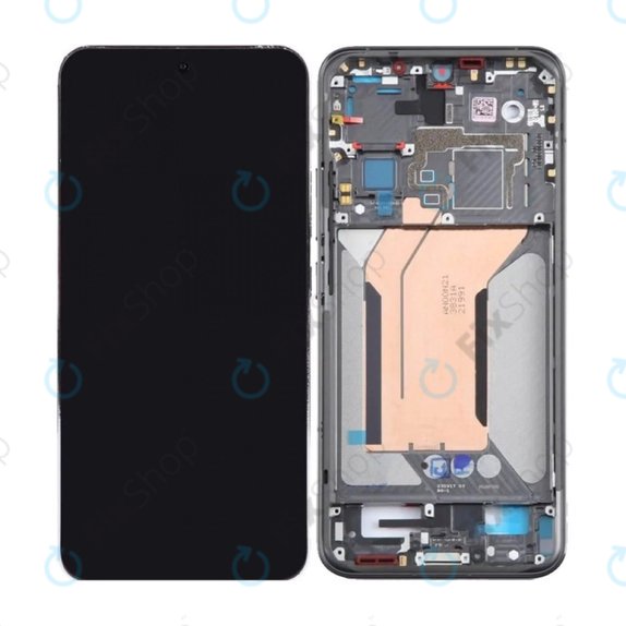 Xiaomi 14 23127PN0CC - LCD Kijelző + Érintőüveg + Keret (Black) OLED