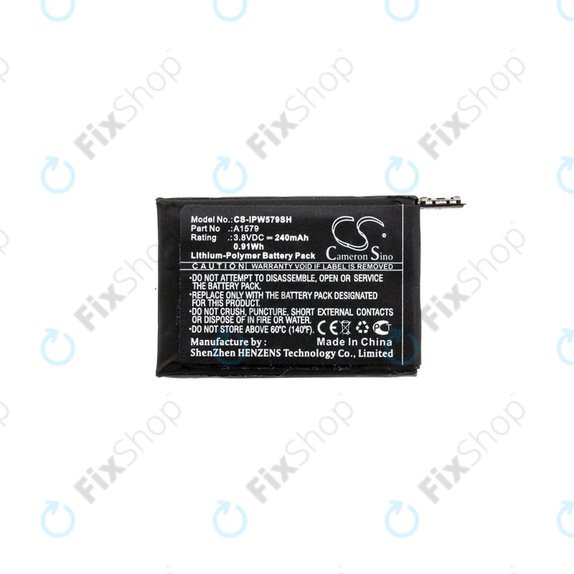 Akkumulátor Apple Watch 1 42 mm, 240mAh, Li-Pol, 3.8 V, A1579, HQ