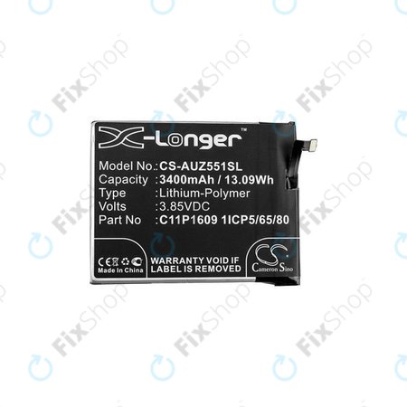 Asus Zenfone 3 Max ZC553KL (X00DD), 4 Max ZC554KL (X00ID) - Akkumulátor C11P1609 3400mAh HQ