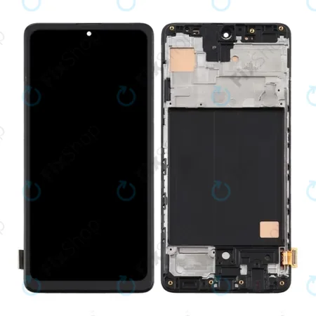Samsung Galaxy A51 A515F - LCD Kijelző + Érintőüveg + Keret TFT