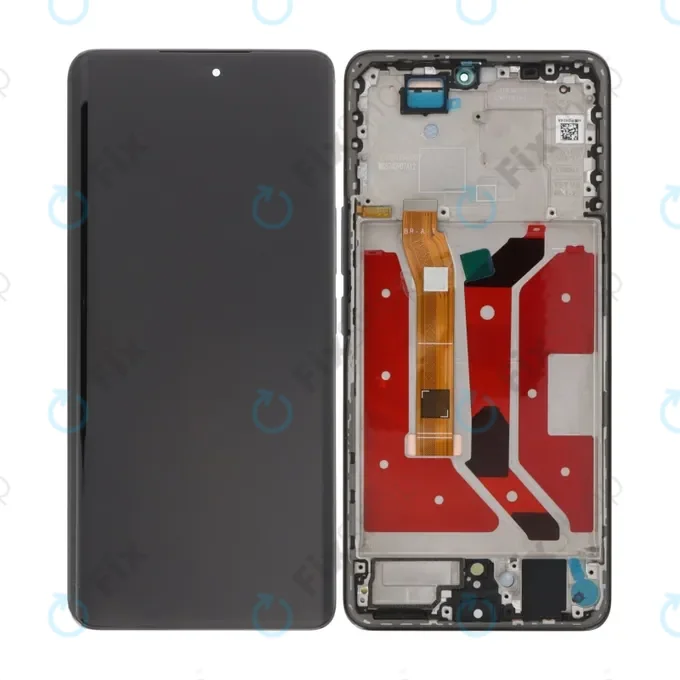 Honor Magic7 Lite - LCD Kijelző + Érintőüveg + Keret (Black) OLED