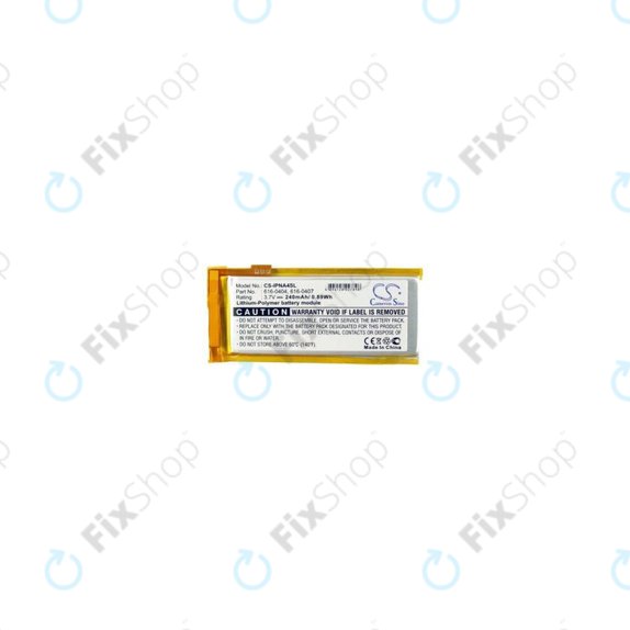 Apple iPod Nano (4th Gen) - Akkumulátor 616-0405 240mAh HQ