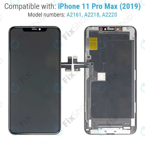 Kijelző iPhone 11 Pro Max, Érintőüveg kerettel, Refurbished
