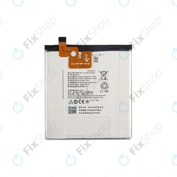 Lenovo VIBE Z2 - Akkumulátor BL230 3000mAh