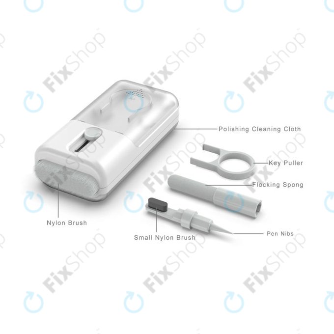 Többfunkciós Kefekészlet Ruha- és Kulcslehúzóval 6in1