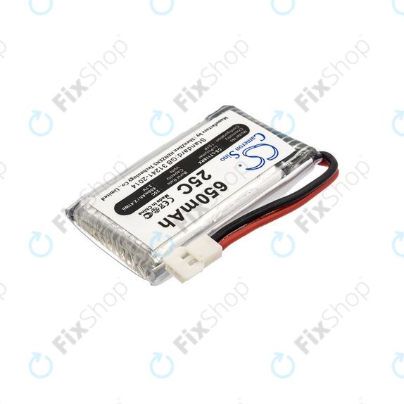 Akkumulátor Hubsan X4 H107, 650mAh, Li-Pol, 3.7V, H107C-A24, HQ