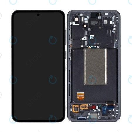 Samsung Galaxy S24 FE - LCD Kijelző + Érintőüveg + Keret (Graphite) - GH82-35848A Genuine Service Pack