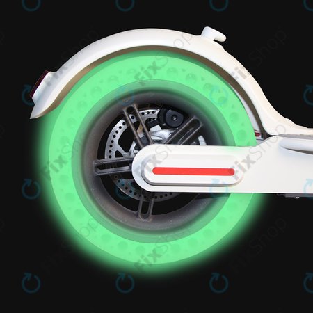 Xiaomi Mi Electric Scooter 1S, 2 M365, Essential, Pro, Pro 2 - Tartós, Teljes Tubeless Gumiabroncs (Green Fluorescent)