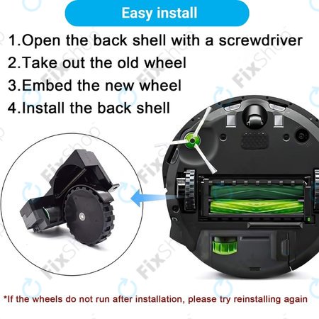 iRobot Roomba e-series, i-series, j-series - Kerék Motorral (Bal)