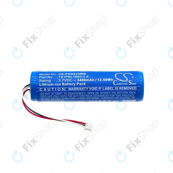 Akkumulátor Philips Avent SCD833, Avent SCD835, Avent SCD841, Avent SCD831, 3400mAh, Li-ion, 3.7V, 1S1PBL1865-2.6, HQ