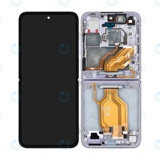Xiaomi Mix Flip 2405CPX3DC - LCD Kijelző + Érintőüveg + Keret (Purple) - 560003000N800 Genuine Service Pack