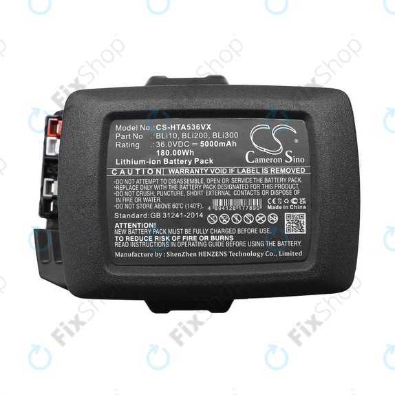 Akkumulátor Husqvarna 110il, 525ilxt, 5000mAh, Li-Ion, 36V, BLi10, BLi200, HQ