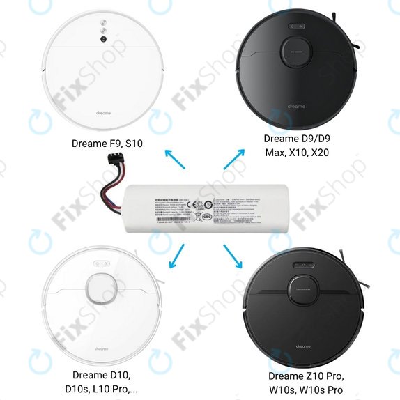 Xiaomi Dreame-series - Akkumulátor P1904-4S2P-MM Li-Ion 14.4V 5200mAh