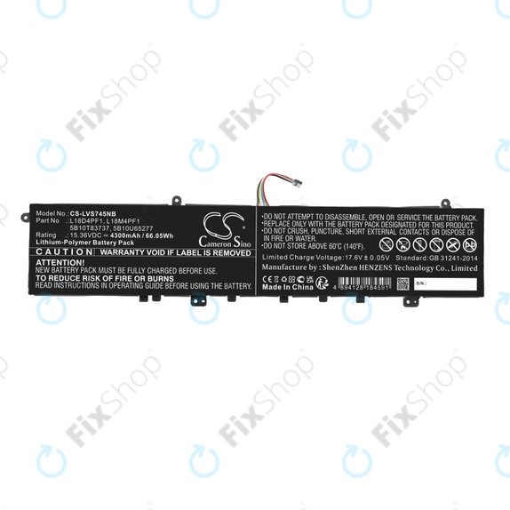 Akkumulátor Lenovo Yoga, 4300mAh, Li-Pol, 15.36V, L18D4PF1, HQ
