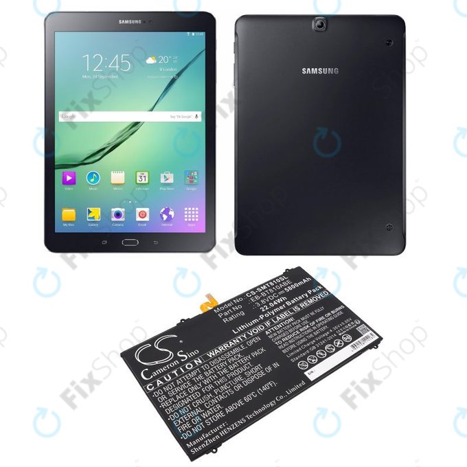 Akkumulátor Samsung Galaxy Tab S2, 5800mAh, Li-Pol, 3.8V, EB-BT810ABE, HQ