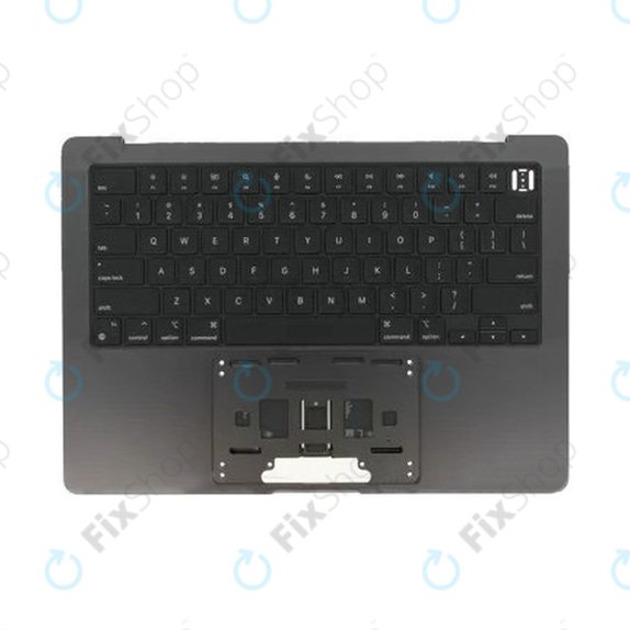 Felső billentyűzetkeret MacBook Pro 14", A3185 (2024), US billentyűzettel és akkumulátorral, Space Black, 661-50210, Genuine Apple