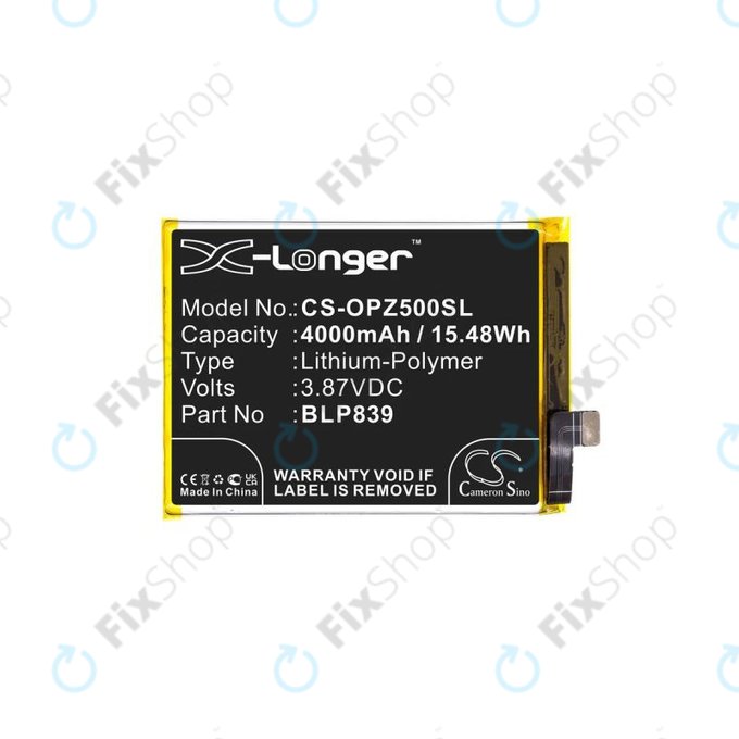 Oppo Reno 5 Z 5G CPH2211 - Akkumulátor BLP839 4000mAh HQ
