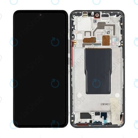 Xiaomi 12T Pro 22081212UG - LCD Kijelző + Érintőüveg + Keret (Black) - 560003L12U00 Genuine Service Pack