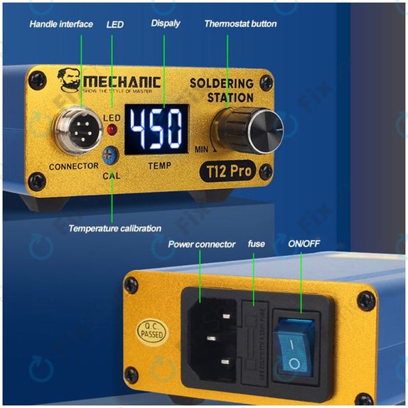 Mechanic T12 Pro - Digitális Forrasztóállomás (Blue)