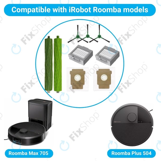 iRobot Roomba Max 705, Plus 504 - Komplett kiegészítő készlet