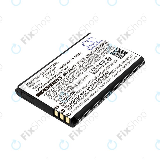 Akkumulátor Panasonic Kx-Tf200, Kx-Tu110, 1200mAh, Li-Ion, 3.7V, 523450AR, HQ