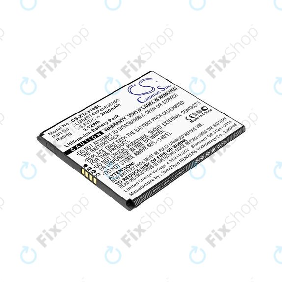 Akkumulátor ZTE Blade A3, A5, Optus X Power 2, 2400mAh, Li-Ion, 3.8V, Li3826T43P4h695950, HQ