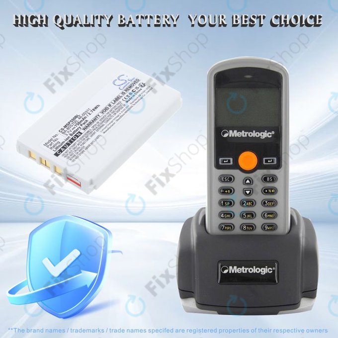 Akkumulátor Cipherlab 8300-L, Metrologic MK5502, 750mAh, Li-Ion, 3.7V, BA-80S700, HQ