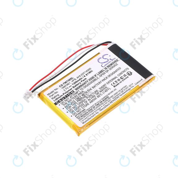 Akkumulátor TomTom Go 530 Live, 630T, 720, 730T, 930T, 1697461, Li-Polymer, 3.7V, 1300mAh, HQ