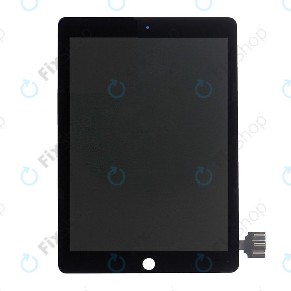 LCD Kijelző iPad Pro 9.7" (2016), Black, Érintőüveg keret nélkül