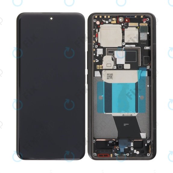 Xiaomi 14 Ultra - LCD Kijelző + Érintőüveg + Keret (Black) OLED