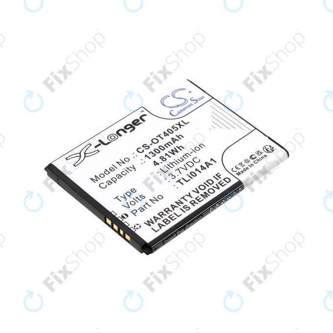 Akkumulátor Alcatel OneTouch Evolve, 1300mAh, Li-Ion, 3.7V, TLi014A1, HQ