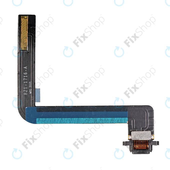 Apple iPad (6th Gen 2018) - Töltő Csatlakozó + Flex Kábelek (Black)