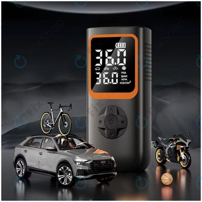 Hordozható Elektromos Légkompresszor Kiegészítőkkel (11.1V, 2000mAh)