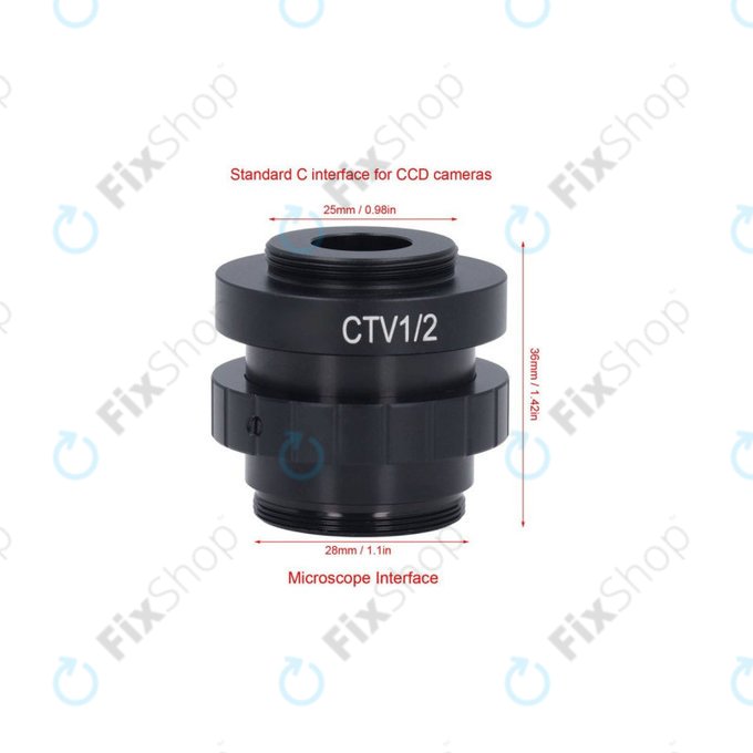 CTV adapter 1/2" C-Mount mikroszkóphoz