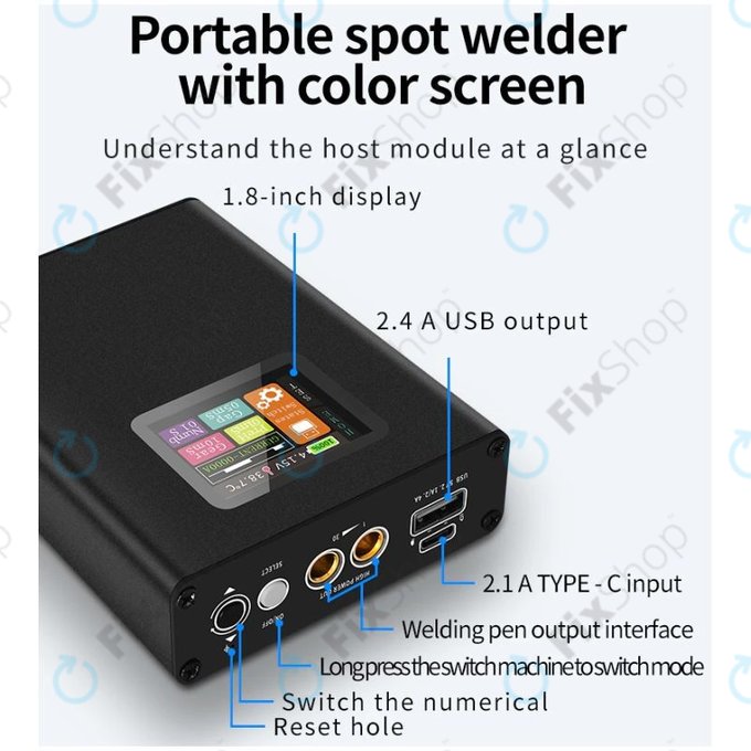 Docreate SW - Hordozható Állítható Ponthegesztőgép (5000mAh)