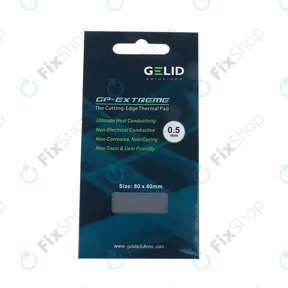 Hővezető pad GELID GP-Extreme, 12 W/mK, 80 × 40 × 0.5mm