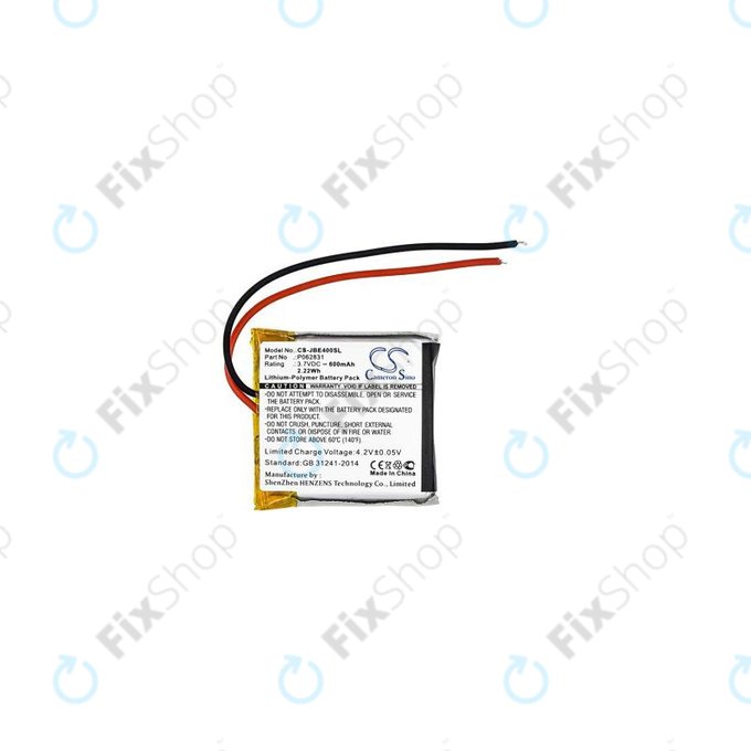 JBL Synchros S400BT, Tune 500BT, 600BT - Akkumulátor P062831 600mAh HQ