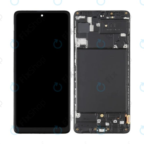 Samsung Galaxy A71 A715F - LCD Kijelző + Érintőüveg + Keret OLED