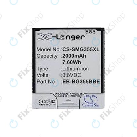 Samsung Galaxy Core 2 G355F - Akkumulátor EB-BG355BBE 2000mAh HQ
