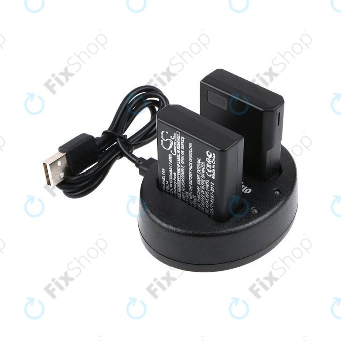 2 db Akkumulátor töltővelNikon Coolpix P7000, P7700, D3100, D3200, D5100, 1030mAh, Li-Ion, 7.4V, EN-EL14, HQ