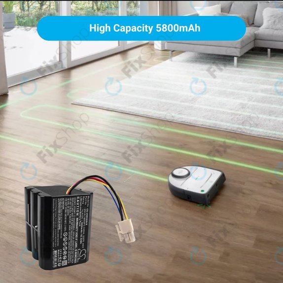 Vorwerk Kobold VR300, Folletto VR300 - Akkumulátor 32579, 4403, 4NCR/18650P2-C002A Li-Ion 14.4V 5800mAh HQ