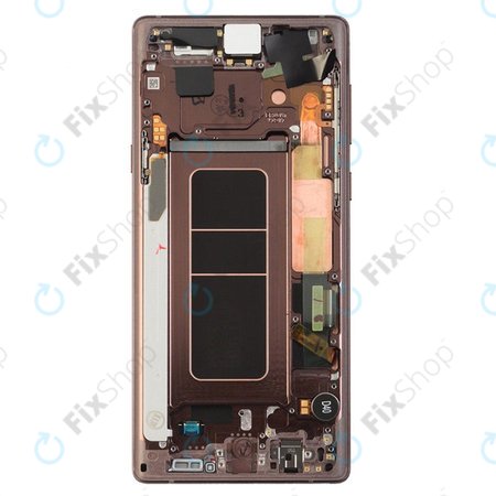 Samsung Galaxy Note 9 N960U - LCD Kijelző + Érintőüveg + Keret (Metallic Copper) - GH97-22269D, GH97-23737D, GH97-22270D Genuine Service Pack