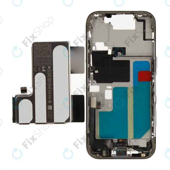 Középső keret akkumulátorral | iPhone 16 Pro | Natural Titanium | ZD076-00692 | Genuine Apple