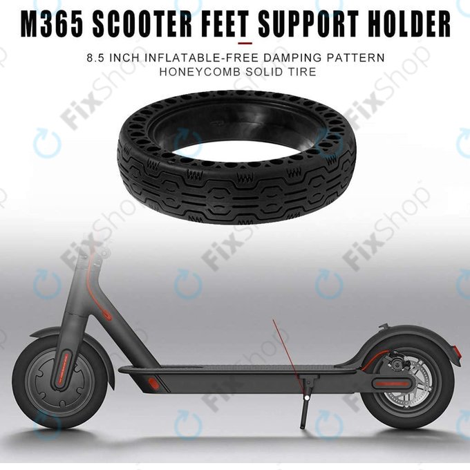 Xiaomi Mi Electric Scooter 1S, 2 M365, Essential, Pro, Pro 2 - Tartós, Teljes Tubeless Gumiabroncs (2. Típus) (Black)