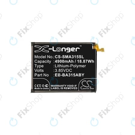 Samsung Galaxy A22 A225F, A31 A315F, A32 4G A325F - Akkumulátor EB-BA315ABY 4900mAh HQ