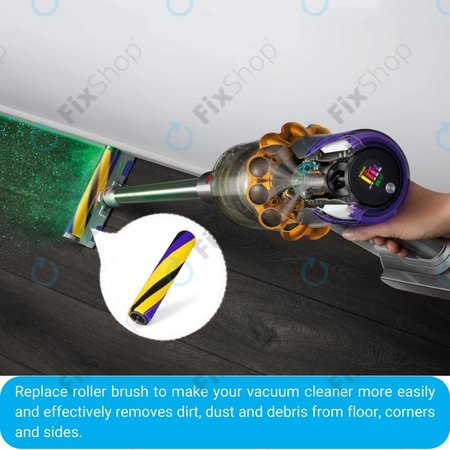 Dyson V11, V12, V15, V15s Detect Submarine - Slim Fluffy Főkefe (Puha Henger)